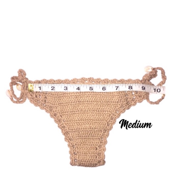 New Boho Bikini Set Sexy Two Piece Swim S or M Tan - Picture 10 of 12